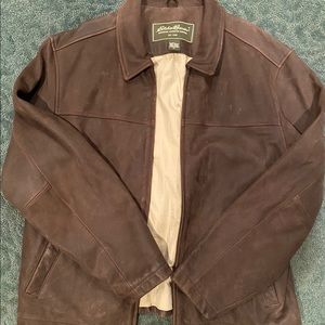 Leather Bomber Jacket